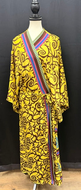 Robes: Upcycled Silk Long Kimono (Various Designs/Colors)
