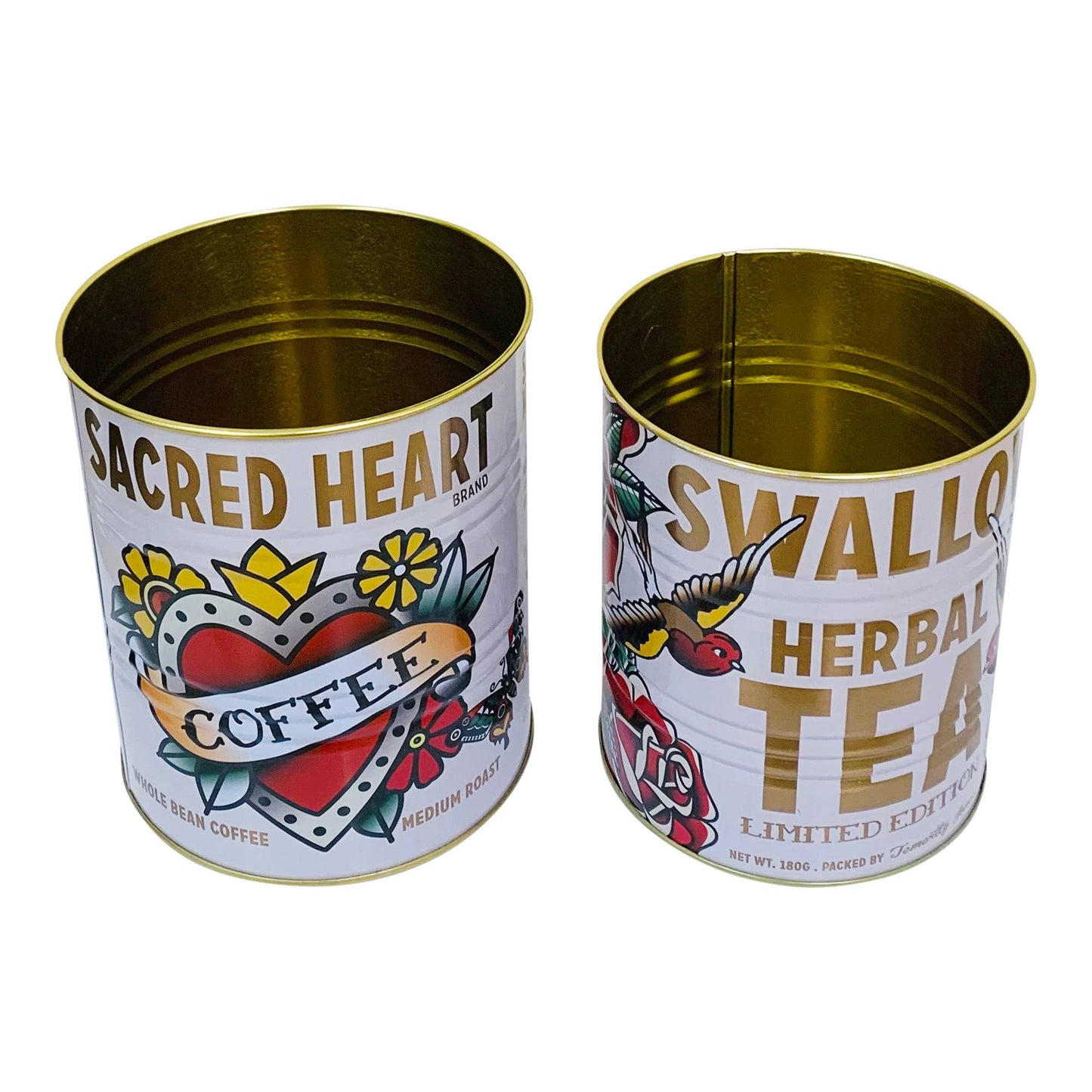 Storage Tins: Tattoo Design (two sizes)