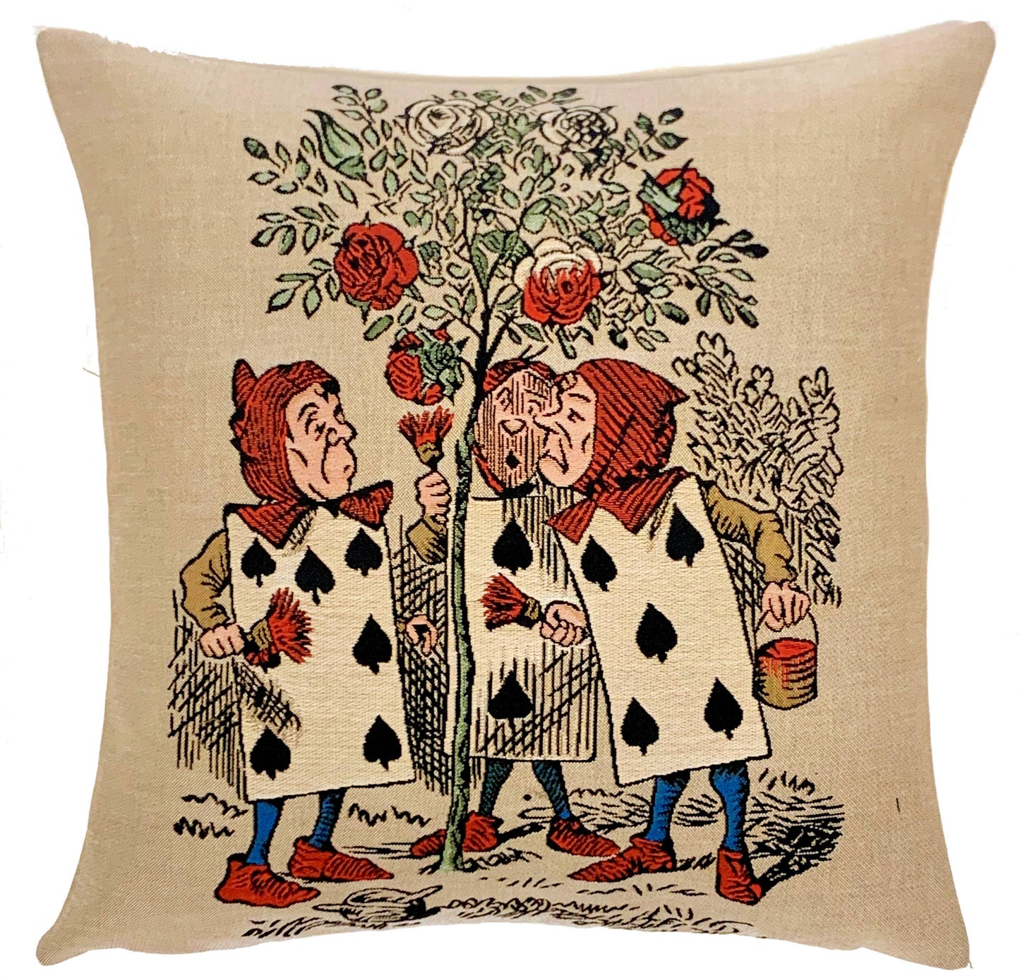 Pillow: Alice in Wonderland Pillow Cover - Fairy Tales - Card Guards