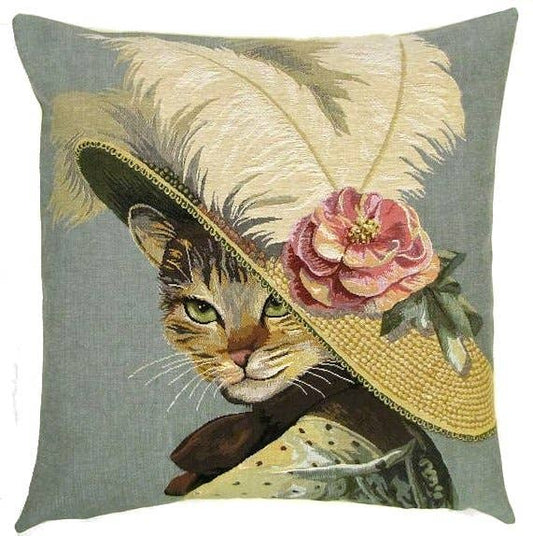 Pillow: Belle Epoque Cat