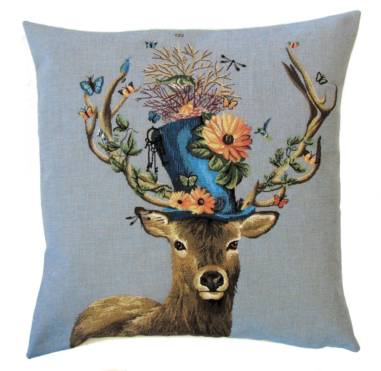 Pillow:  Stag with Hat