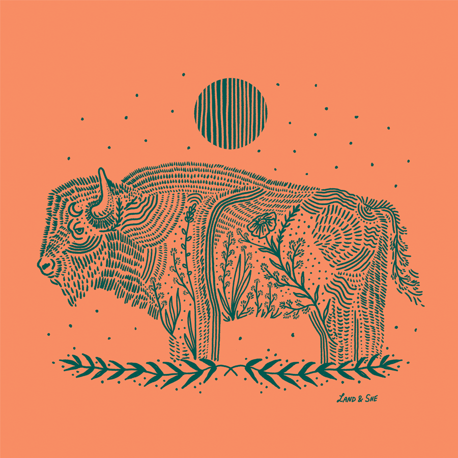 Art Print: Terra Cotta Bison