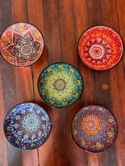 Turkish Pottery Bowls: Medium Size