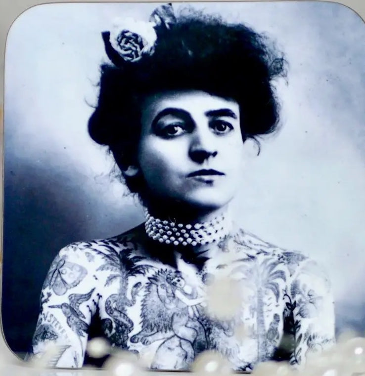 Coaster: Maude Wagner... Tattooed First Lady