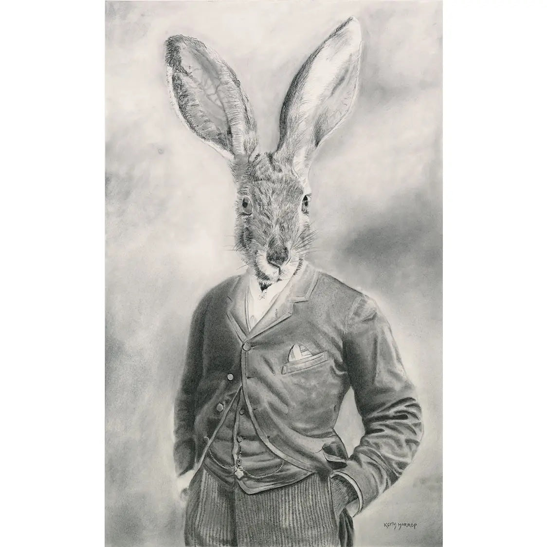 Art Print: The Hare. Vintage, Victorian