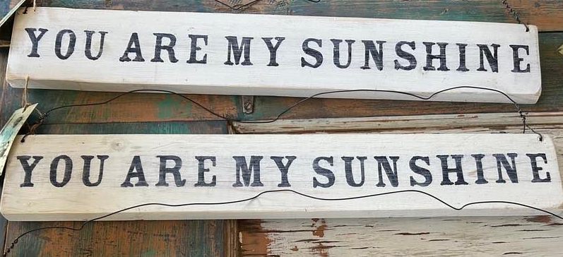Signs: You Are My Sunshine: Wooden Hand Made